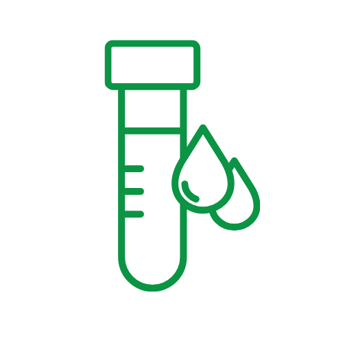 Vet holding a dog in hand and petting it