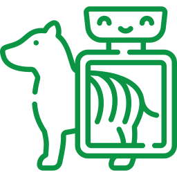 vet discussing a dogs x-ray